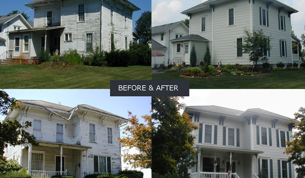 before and after home makeover